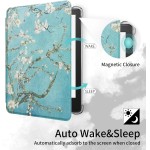 Capa para Kindle Paperwhite de 6,8 polegadas 11ª geração 2021 e edição exclusiva, capa de couro PU e capa traseira transparente flexível macia com hibernar/despertar automático - Imagem 5