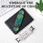Acessórios de alça de mão para Kindle – Alça de dedo para tablet Paperwhite 11ª/12ª geração/Kobo/Lenovo/Sony Ereaders Tablet Iris Flores Floral Azul Suporte de alta elasticidade para - Imagem 6