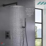 Chuveiro Ducha Slim 20x20 Quadrada Inox + Cano Banheiro Parede (preto) - Imagem 3