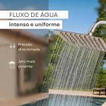 Ducha Chuveiro Para Piscina Área Externa Articulado em Aço inox 304 20x20 Alta Pressão Para Ducha Design Moderno Resistente Sofisticado Anticorrosivo Cabo 15cm - Imagem 4