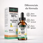 Curcumina 95% com Colágeno Tipo II Gotas - 30ml - Sabor Abacaxi - NutriSalus - Imagem 3