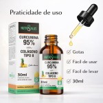 Curcumina 95% com Colágeno Tipo II Gotas - 30ml - Sabor Abacaxi - NutriSalus - Imagem 6