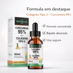 Curcumina 95% com Colágeno Tipo II Gotas - 30ml - Sabor Abacaxi - NutriSalus - Imagem 7