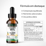 Curcumina 95% com Colágeno Tipo II Gotas - 30ml - Sabor Abacaxi - NutriSalus - Imagem 9