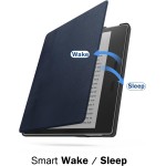 Capa Compatível com Kindle Oasis - Auto Hibernação - Fecho Magnético (Não compatível com Kindle 11ª Geração e Kindle Paperwhite) (Azul Marinho) - Imagem 3