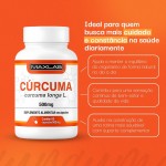 Cúrcuma Longa 60 cápsulas Maxlab – Suporte Natural ao Bem-Estar e Ação Antioxidante - Imagem 5