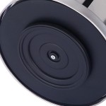 Porta Temperos Giratório Inox De Cozinha C/12 Potes De Vidro Organizador P/Condimento, sal, pimentas, ervas e especiarias. - Imagem 5