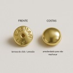 Kit 8 Parers Tarraxa Baby Cor:Dourado - Imagem 3