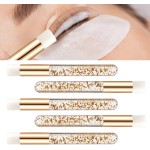 Conjunto de 5 peças de escova de cílios para limpeza do nariz, remoção de cravos, lavagem de cílios e ferramenta de maquiagem (dourado) - Imagem 6