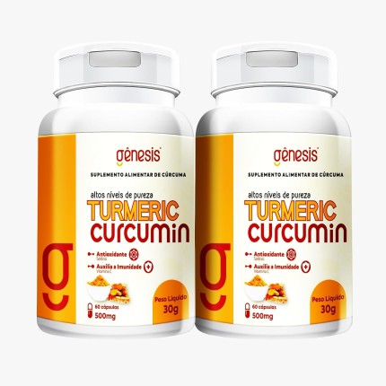 TURMERIC CURCUMIN Curcuma longa + selenio + vitamina C. em capsulas (Genesis Farmaceutica) (2)