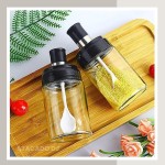 Kit com 03 unidadesPorta Tempero em Vidro com Colher, Porta Condimentos, Organizador de Temperos - Imagem 8