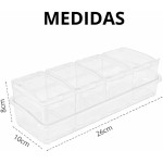 Porta Temperos com 4 Potes Transparente com Tampa e Colheres – Organizador de Temperos com Suporte para Cozinha, Porta Condimentos Acrílico, Kit 9 Peças - Imagem 4