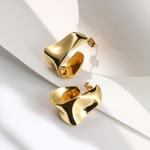 LOMISS BRINCO FOLHEADO A OURO 18K OVAL ONDULADO - Imagem 3