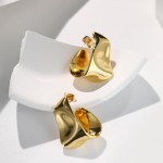LOMISS BRINCO FOLHEADO A OURO 18K OVAL ONDULADO - Imagem 5