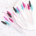 Tbestmax 500 varinhas descartáveis de rímel, escova de cílios para extensão de cílios colorida de sobrancelha - Imagem 7