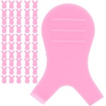 ZJchao Escova de Cílios Em Formato de y, Ferramenta Profissional para Extensão de Cílios, para Salão de Beleza, Uso Doméstico, Material de Polipropileno, 6 Cores, 50 Pacotes (Rosa claro) - Imagem 9