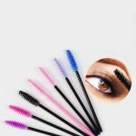 Yinhing Conjunto de Escova de Cílios, Mini Escova de Maquiagem Flexível Espiral Descartável para Extensão de Cílios e Sobrancelha, Com Curvatura Ajustável e Cerdas (BLACK) - Imagem 6