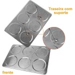 Porta Temperos Condimentos Aço Inox Magnético 6 Potes Retângulo CBRN12404 - Commerce Brasil - Imagem 7