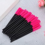 Yinhing Conjunto de Escova de Cílios 50 Pçs Aplicador de Cílios de Silicone para Maquiagem Portátil Ideal para Uso Doméstico Profissional Rosa Cor Vermelha (Rosa) - Imagem 5