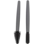 Naroote Conjunto de Escova de Cílios, Escova de Maquiagem de Silicone Elástico Macio, Lavável Reutilizável Com Caixa, Ideal para Casa e Salão de Beleza, Verde (Cinza) - Imagem 9