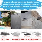 Ducha Cascata Chuveiro Piscina Chuveirão Alumínio 10 Pol - Imagem 5