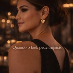 Brinco Argola Coração Dourado - Chunky, Feminino em Cobre Banhado a Ouro, Leve, Elegante e Confortável para Uso Diário - Imagem 4