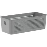 Ou Cesto Organizador Multiuso 3L Bege Linha Flow - Imagem 3