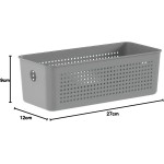 Ou Cesto Organizador Multiuso 3L Bege Linha Flow - Imagem 9