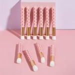 10 escovas de limpeza facial, extensões de cílios, escova de lavagem fofa para limpeza de cílios, rosa