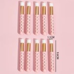 10 escovas de limpeza facial, extensões de cílios, escova de lavagem fofa para limpeza de cílios, rosa - Imagem 3