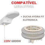 Resistência para Chuveiro Compatível Ducha Hydra Fit Eletrônica 6800w 220v, 32A - Imagem 3