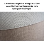Caixa Cesto Organizador De Tecido Linho dobrável Offwhite Alça Algodão Trançado (33x33x33cm) - Imagem 5