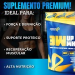 Whey Protein 3W 100% 24g De Proteína/Dose (30g) Baixo Carboidrato Sem Glúten - Muscle Up Nutrition (907G, Creme de Avelã) - Imagem 4