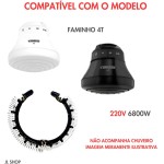 Resistência Compatível Chuveiro Faminho 4t Ducha Fame 220v 6800w - Imagem 2
