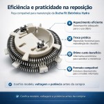 Resistência para Chuveiro Compatível Ducha Fit Eletrônica Hydra, 6800W, 220V - Imagem 3