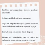 01 Caixa Cesto Organizador De Tecido Linho Dobrável 41x32x20cm (Rosa) - Imagem 2