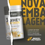 3 Whey Top Taste 900g Sabor Baunilha Bodyaction - Imagem 2