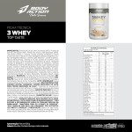 3 Whey Top Taste 900g Sabor Baunilha Bodyaction - Imagem 3