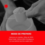 Whey Protein 100% Concentrado Morango 900g 3VS Nutrition · Proteína Pura · 18g por Porção · 30 doses · Sem Açúcar - Imagem 4