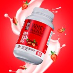 Whey Protein 100% Concentrado Morango 900g 3VS Nutrition · Proteína Pura · 18g por Porção · 30 doses · Sem Açúcar - Imagem 5