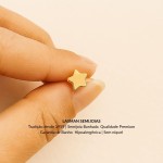 Brinco Petit Estrela Lisa Cor:Dourado - Imagem 7