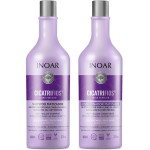 Inoar, Cicatrifios Loiro Perfeito Shampoo Matizador com Hidratação e Brilho Intenso, Rejucomplex3, Centaurea Cyanus e Azuleno - 800ml - Imagem 4