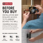 Delta Faucet Kit de acabamento para chuveiro Trinsic Série 17 com cabeça de chuveiro H2Okinetic de pulverização única, cromado T17259 (válvula não incluída) - Imagem 5