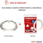 Resistência para Chuveiro Lorenzetti Bella Ducha 4T e Ducha Fashion 4T, 127V, 5500W, Encaixe Fixo, Ligas Metálicas - Imagem 4