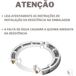 Resistência para Chuveiro Lorenzetti Bella Ducha 4T e Ducha Fashion 4T, 127V, 5500W, Encaixe Fixo, Ligas Metálicas - Imagem 5