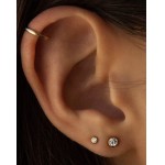 LOMISS Brincos Femininos Piercing Helix Conch Titanio Piercing Orelha Piercing Nariz Piercing Labret Tragus Pvd Zircônia 1.0/1.2X6/8X1.5/2.0/2.5mm - Imagem 5