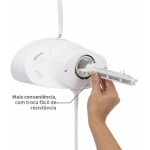 Ducha Top Jet Turbo Multitemperaturas 220V 6400W, Lorenzetti, 7541514, Branco, Pequeno - Imagem 5