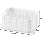 Arthi Rattan Caixa Organizadora, Branco, 520 ml - Imagem 4