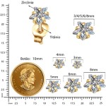 LOMISS BRINCO AÇO CIRÚRGICO ESTRELA ZIRCÔNIA BRINCOS FEMININOS - Imagem 4