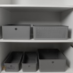 Cesto Organizador OU Flow - Multiuso para Cozinha, Banheiro e Lavanderia - Praticidade, Organização Inteligente e Design Moderno (Cinza, Cesto 34 x 27 x 09cm) - Imagem 7